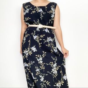 Vintage Premier International Floral Maxi Dress